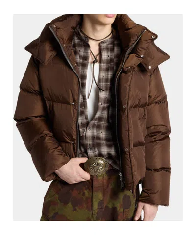 Dsquared2 Basic Padded Jacket In Brown
