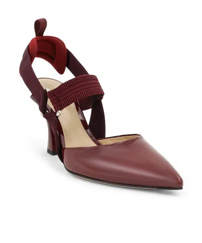 Fendi Slingback Pointed-toe Pumps In Multi