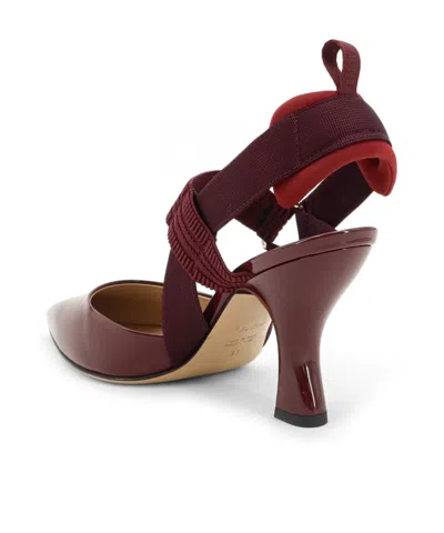 Fendi Slingback Pointed-toe Pumps In Multi