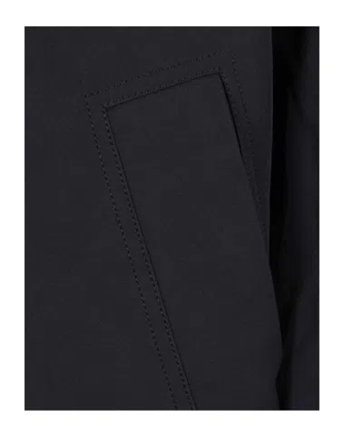 Uma Wang Oversized Bomber-collar Coat In Blue