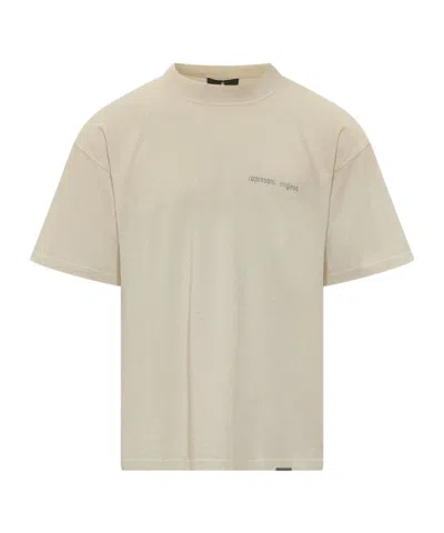 Represent Reverse Resent Logo Tee In White