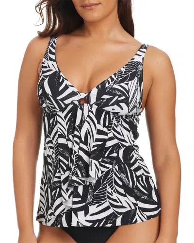 Beyond Control Sharp Observation Tankini High Waist Bottom In Black