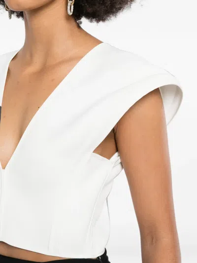 Maticevski Bonded Combat Top In White