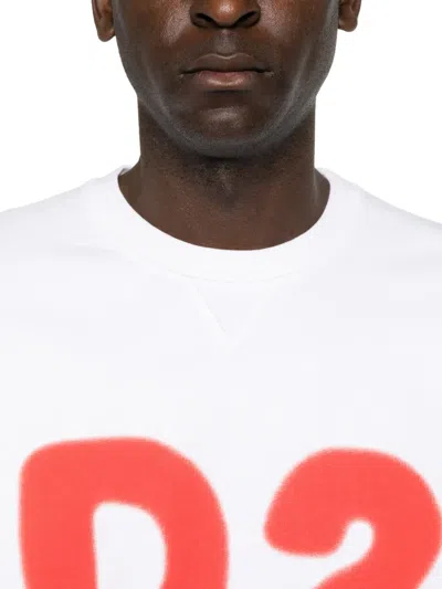 Dsquared2 Logo-print Sweatshirt In White