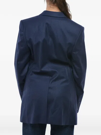 Stella Mccartney Single-breasted Wool Jacket In Blue