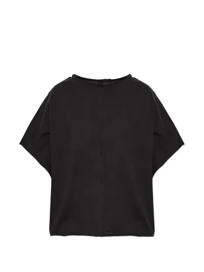 Rethinkit Studios Oversized Raw-edge T-shirt In Black