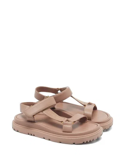 Pre-owned Dior D-wave Ankle-strap Sandals In Pink