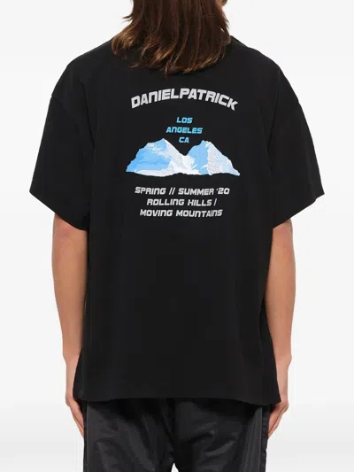Daniel Patrick Chest-pocket T-shirt In Black