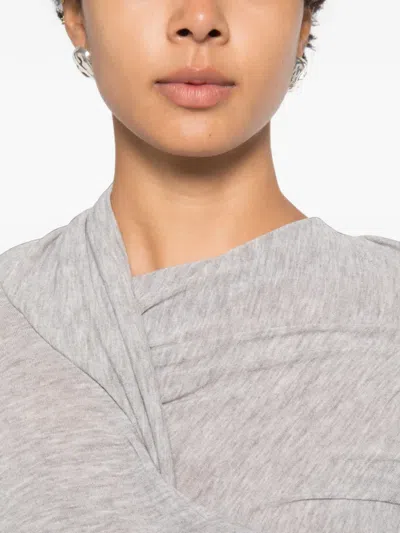 Source Unknown Folgore Asymmetric Draped Top In Multi