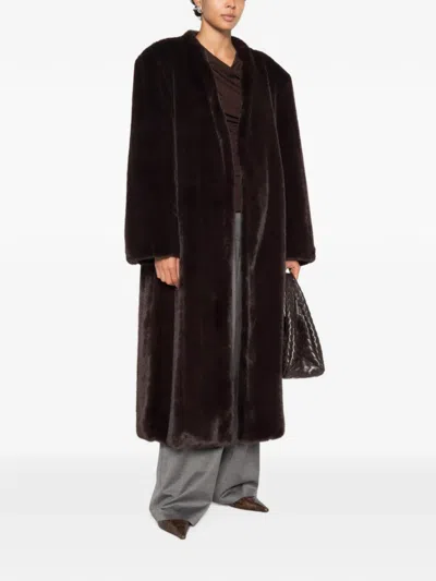 Source Unknown Dhanila Faux-fur Coat In Multi