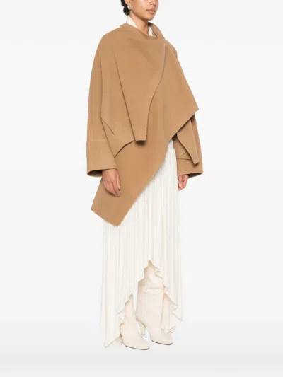 Source Unknown Nuage Coat With Oversized Light Brown Panel In Multi