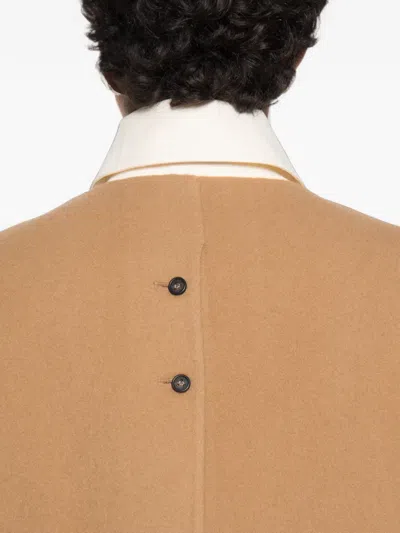 Source Unknown Nuage Coat With Oversized Light Brown Panel In Multi