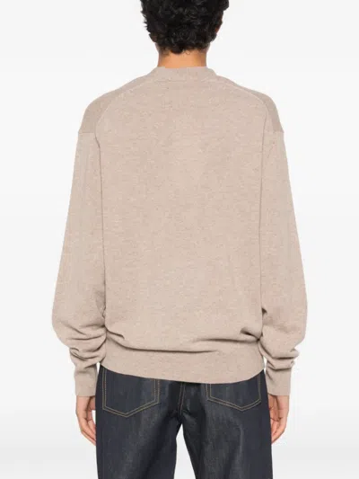 Source Unknown Byrone Half-twist Sweater In Brown