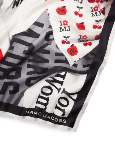 Marc Jacobs Canal St Silk Scarf In Multi