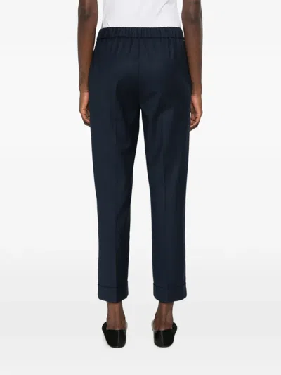 Rosso 35 Elasticated Trousers In Blue