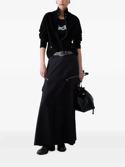 Liu •jo Knit Jacket In Black