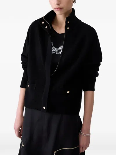 Liu •jo Knit Jacket In Black