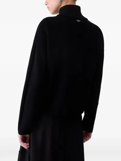 Liu •jo Knit Jacket In Black