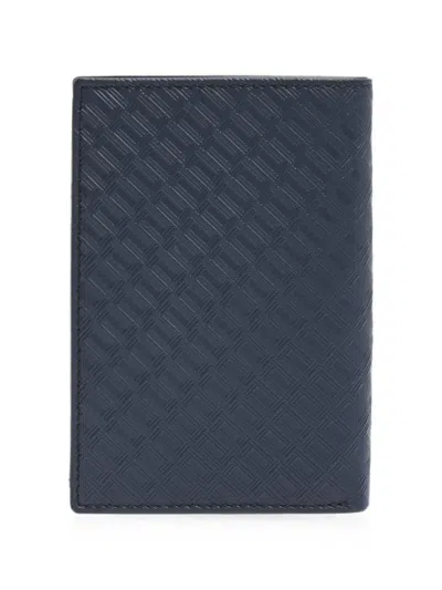 Lancel Leon Logo-embossed Leather Wallet In Blue