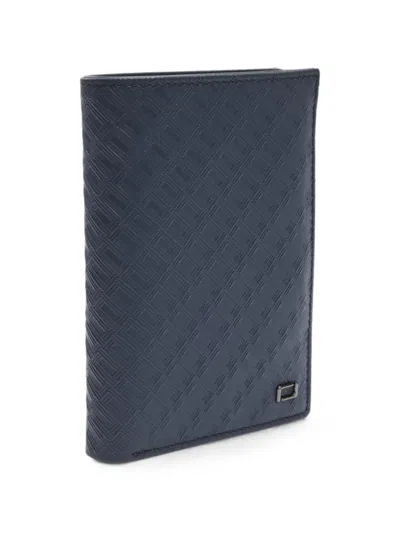 Lancel Leon Logo-embossed Leather Wallet In Blue