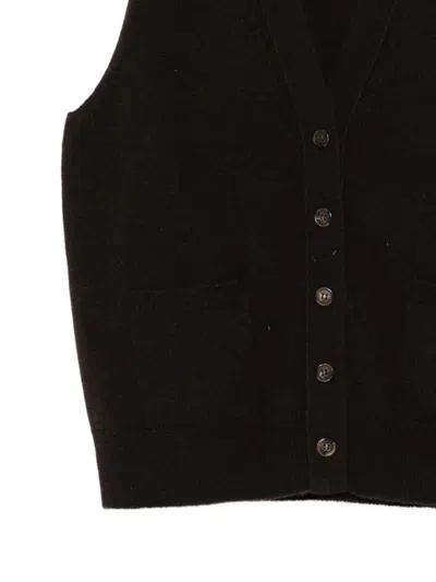 Vanisé Cashmere V-neck Cardigan In Black