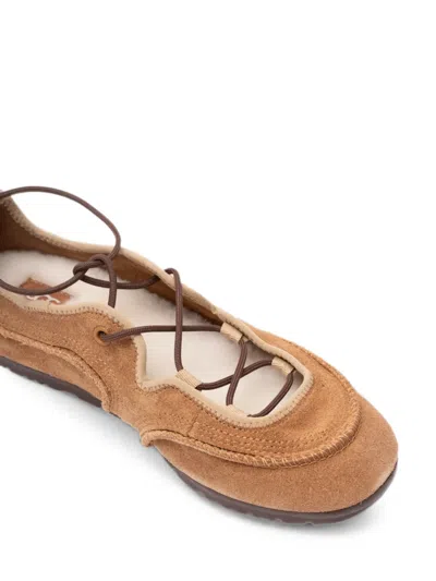 Ugg Quill Ballet Sneakers In Brown