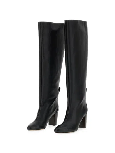 Odissi Cap-toe Pull-on Boots In Black