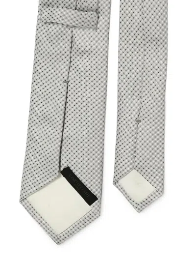 Corneliani Geometric-pattern Tie In Gray