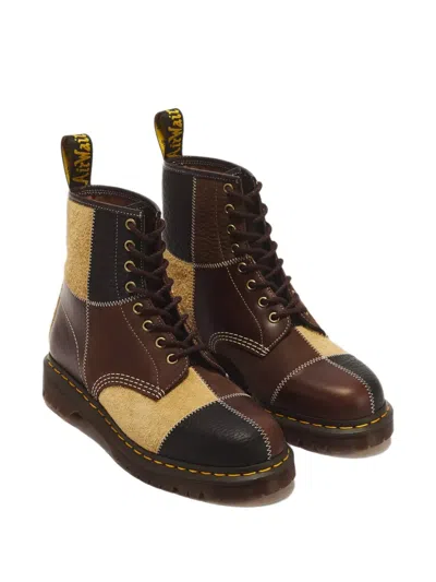 Dr. Martens 1460 Patchwork Lace-up Boots In Multi