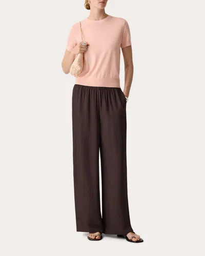 Theory Vented Pull-on Pant In Washed Twill In Brown