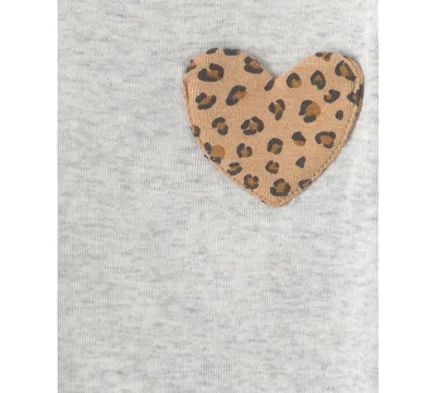 Carter's Baby Girls' Leopard Printed Bodysuits, 4-pack In Multi