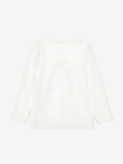 Monnalisa Sequin Teddy Bear T-shirt In Multi