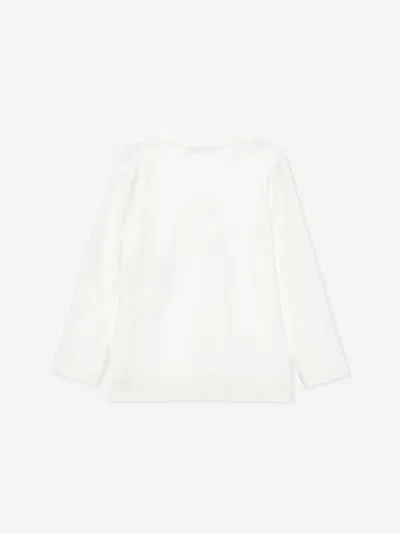 Monnalisa Sequin Teddy Bear T-shirt In Multi