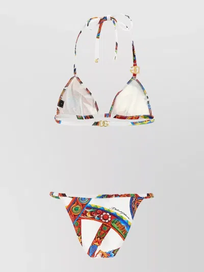 Dolce & Gabbana Printed Bikini In Multi