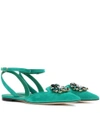 DOLCE & GABBANA Bellucci embellished suede sandals