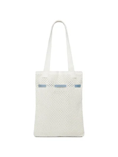 Lili Curia 리본 디테일 니트 토트 백 In Blue