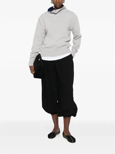Source Unknown Konny Zipped Sweater In Gray