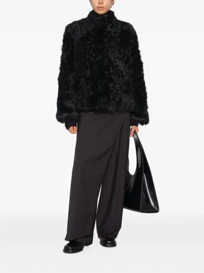 Source Unknown Lyn Long-hair Jacket In Animal Print