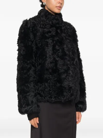 Source Unknown Lyn Long-hair Jacket In Animal Print