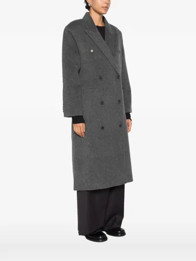 Source Unknown Hutton Double-breasted Coat In Multi
