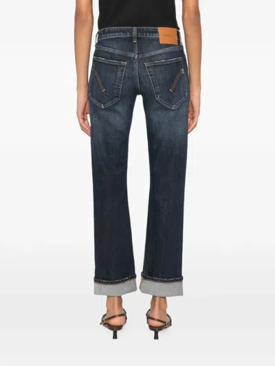 Dondup Distressed Turn-up Jeans In Multi