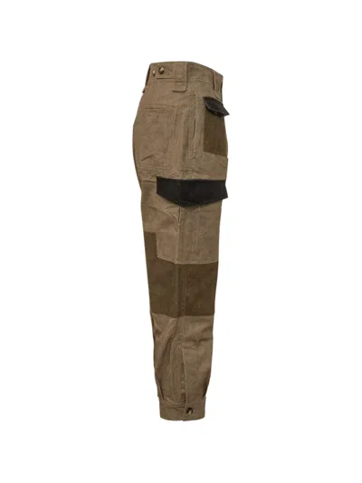 Isabel Marant Étoile Renzar Patchwork Cargo Pants In Brown