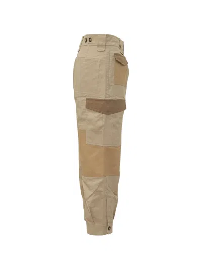 Isabel Marant Étoile Patchwork Cargo Pants In Brown