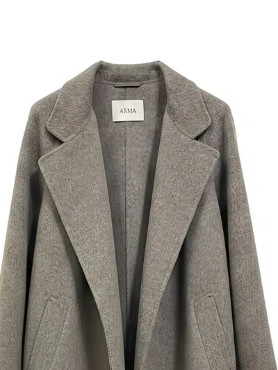Arma Nouk Wool Coat In Gray