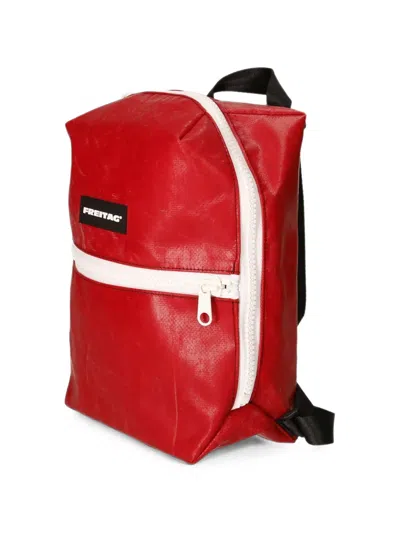 Freitag Walter Logo-patch Backpack In Red
