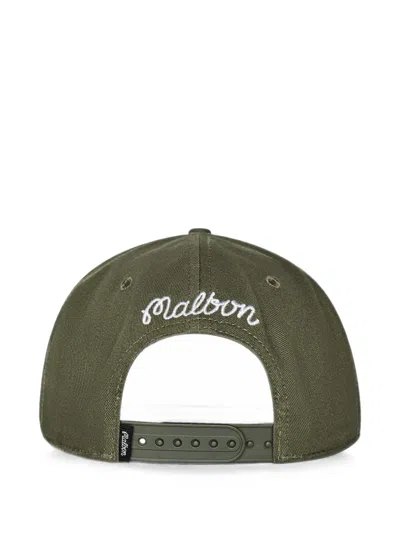 Malbon Benchmark Snapback Cap In Green