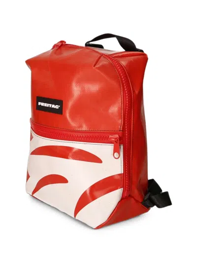Freitag Walter Logo-patch Backpack In Red