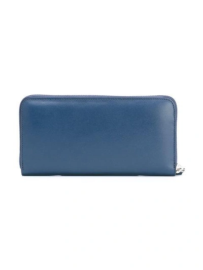 Shop Fendi Zip-around Wallet - Blue