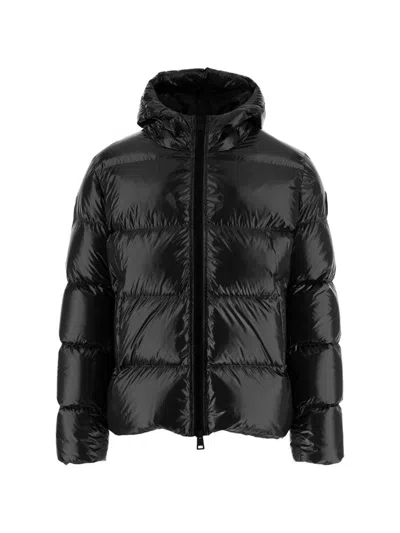 Herno Quilted Down Jacket With Hood In Black
