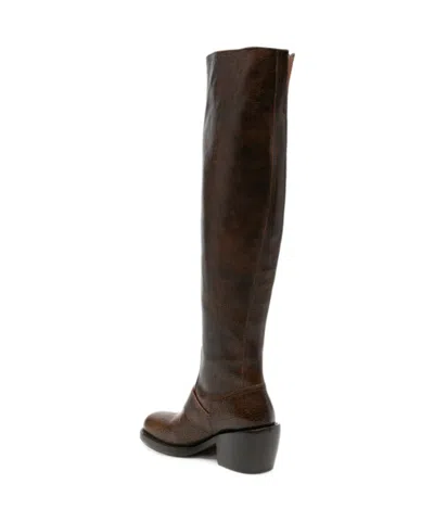 Dries Van Noten Square-toe Tall Boots In Multi
